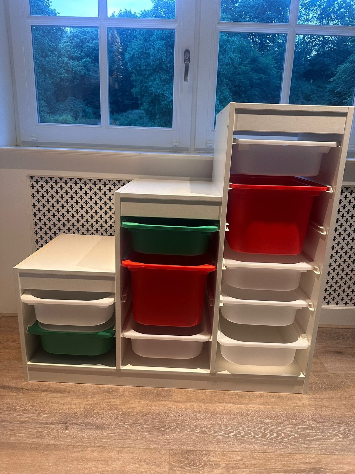 Trapvormige kast met veel opbergruimten, Huis en Inrichting, Kasten | Ladekasten, Ophalen, 100 tot 150 cm, 5 laden of meer, 100 tot 150 cm