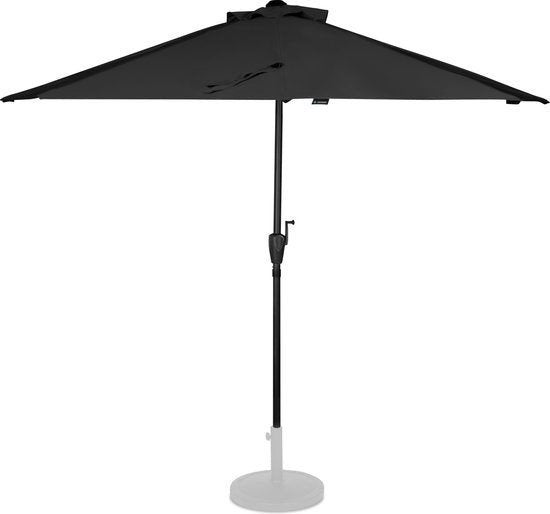 Nieuwe Halfronde Parasol met Balkonhouder, Ophalen, Verstelbaar, Nieuw, 1 tot 2 meter