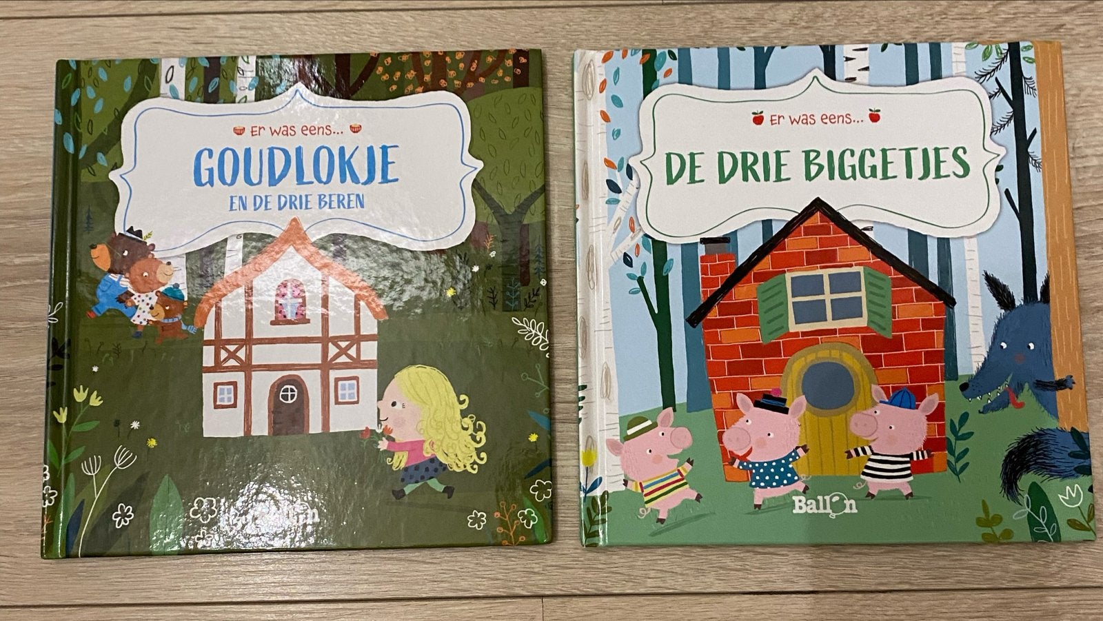 Sprookjesboeken: Goudlokje en De Drie Biggetjes, Jongen of Meisje, Ophalen of Verzenden, Zo goed als nieuw, Voorleesboek
