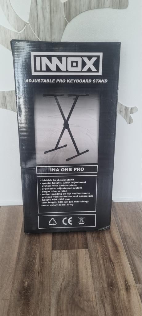 Innox INA ONE PRO Verstelbare Keyboardstandaard, Ophalen, Nieuw, Instrumentstandaard, Keyboard of Synthesizer