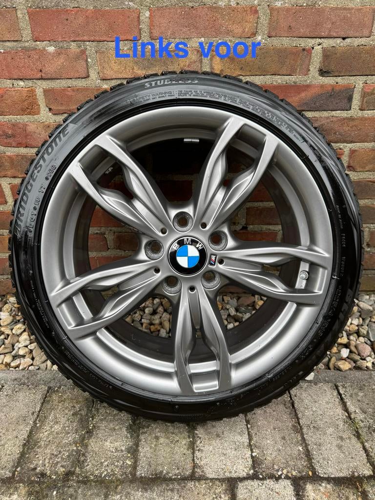 BMW 18 INCH Styling 436M velgen Bridgestone winter, 18 inch, Gebruikt, Banden en Velgen, Personenwagen
