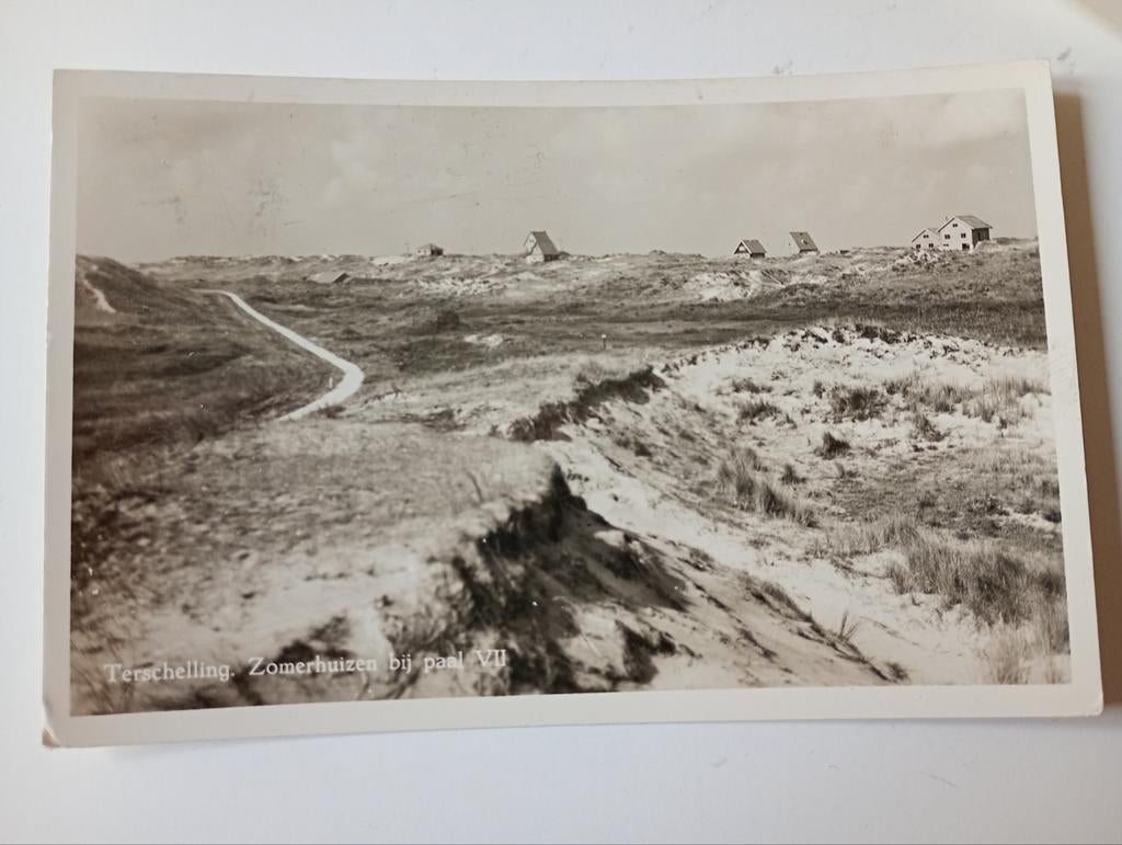 Terschelling Zomerhuizen 1950, Ophalen of Verzenden, 1940 tot 1960, Gelopen, Waddeneilanden