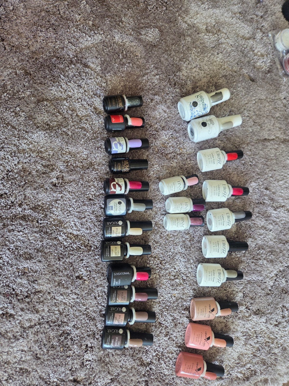 Grote collectie gel nagellak in diverse kleuren, Ophalen of Verzenden, Zo goed als nieuw, Overige typen