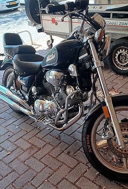 Yamaha Virago 1100, 2 cilinders, Occasion, Sportuitlaat, Particulier