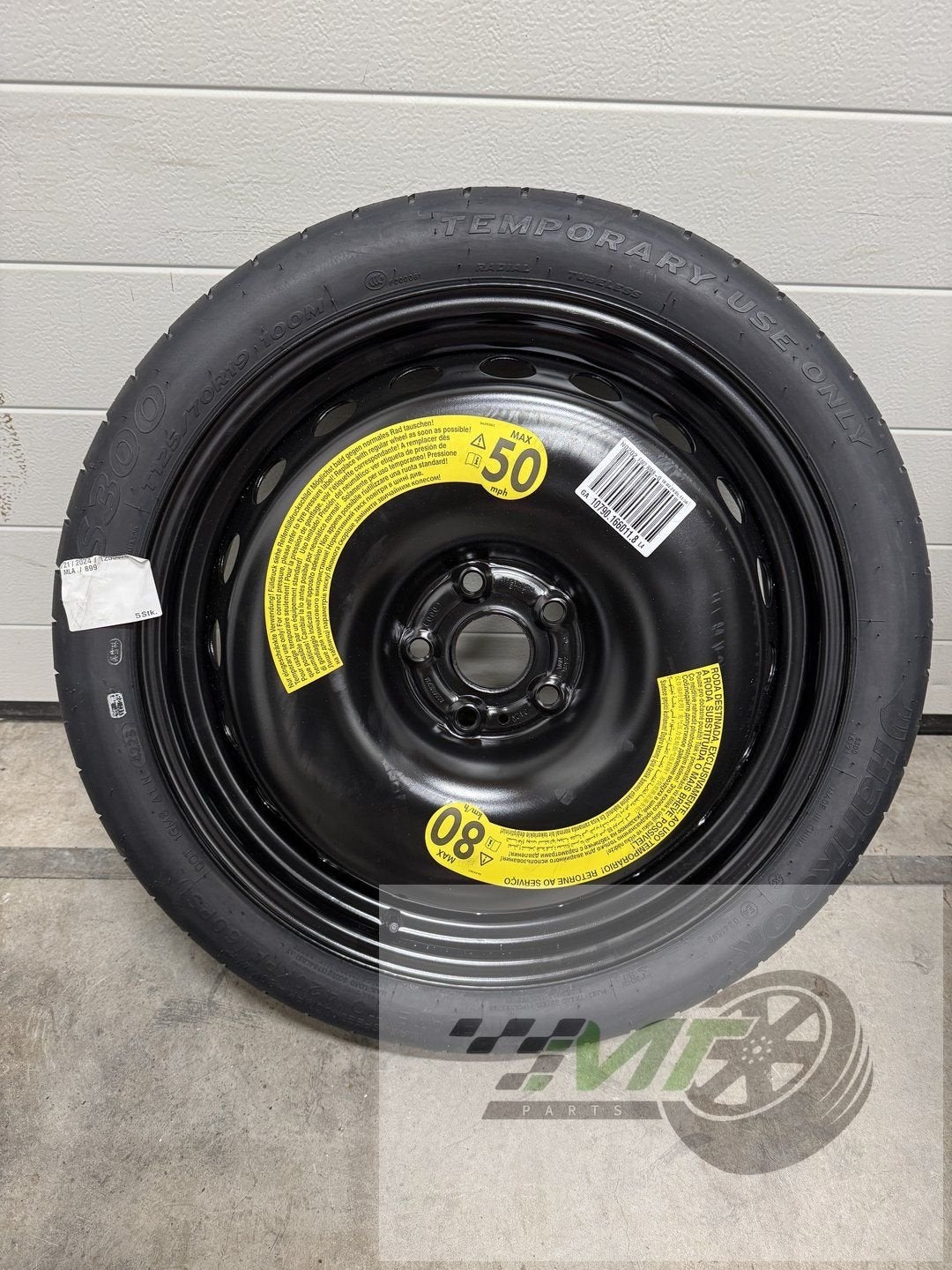 19" Reservewiel thuiskomer Audi Vw Skoda Seat OEM, -, -, Ophalen of Verzenden, -
