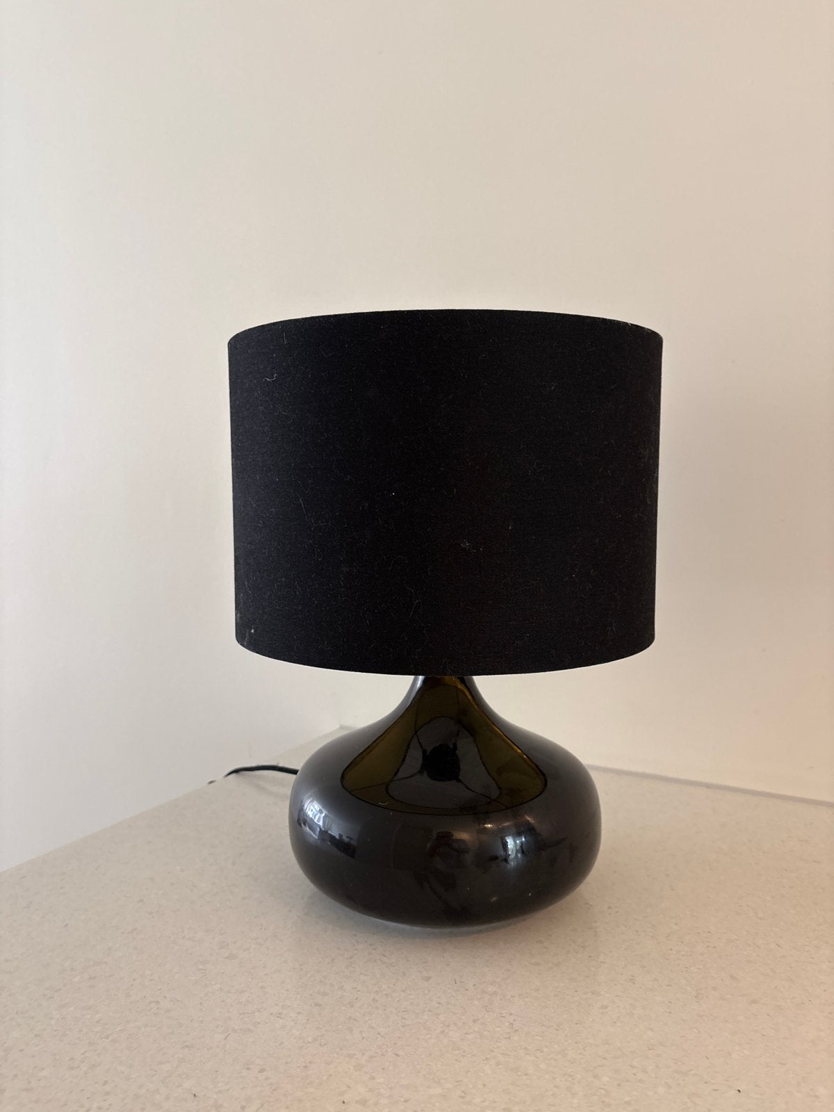 Zara Home tafellamp zwart met gouden binnenkant E27, Ophalen, Gebruikt, Overige merken, E27 (groot)