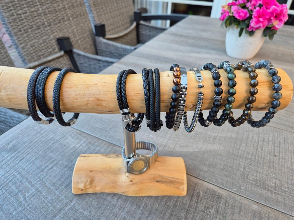 Heren armbanden., Sieraden, Tassen en Uiterlijk, Armbanden, Ophalen, Nieuw, Zwart