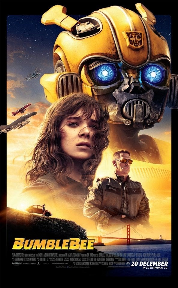 BUMBLEBEE      filmposter., Verzamelen, Posters, Nieuw, Film en Tv, A1 t/m A3, Rechthoekig Staand, Verzenden