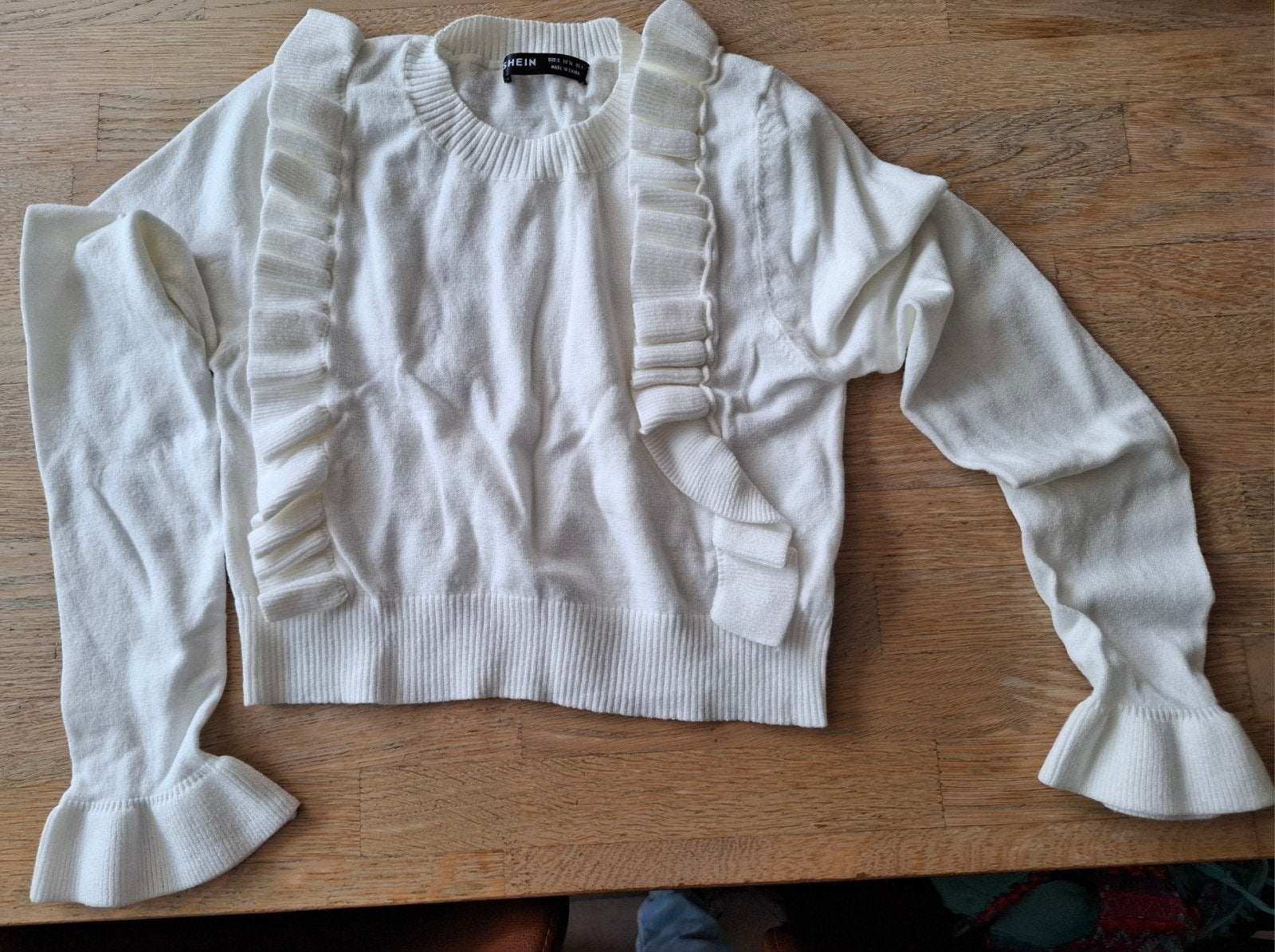 Truitje lange mouw, Kleding | Dames, Truien en Vesten, Wit, Ophalen of Verzenden, Zo goed als nieuw, Maat 36 (S)