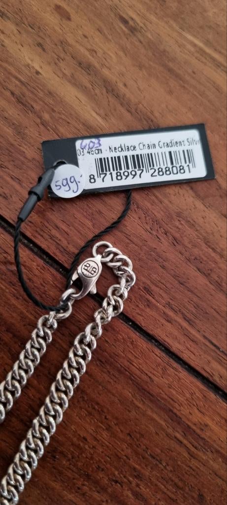 Buddha to Buddha ketting, Ophalen of Verzenden, Zo goed als nieuw, Zilver, Zilver