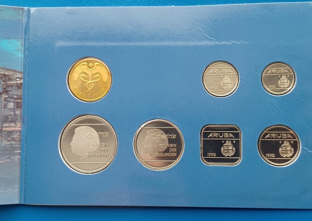 Aruba Muntset 1992, Postzegels en Munten, Munten | Nederland, Ophalen of Verzenden, Koningin Beatrix, Overige waardes, Setje