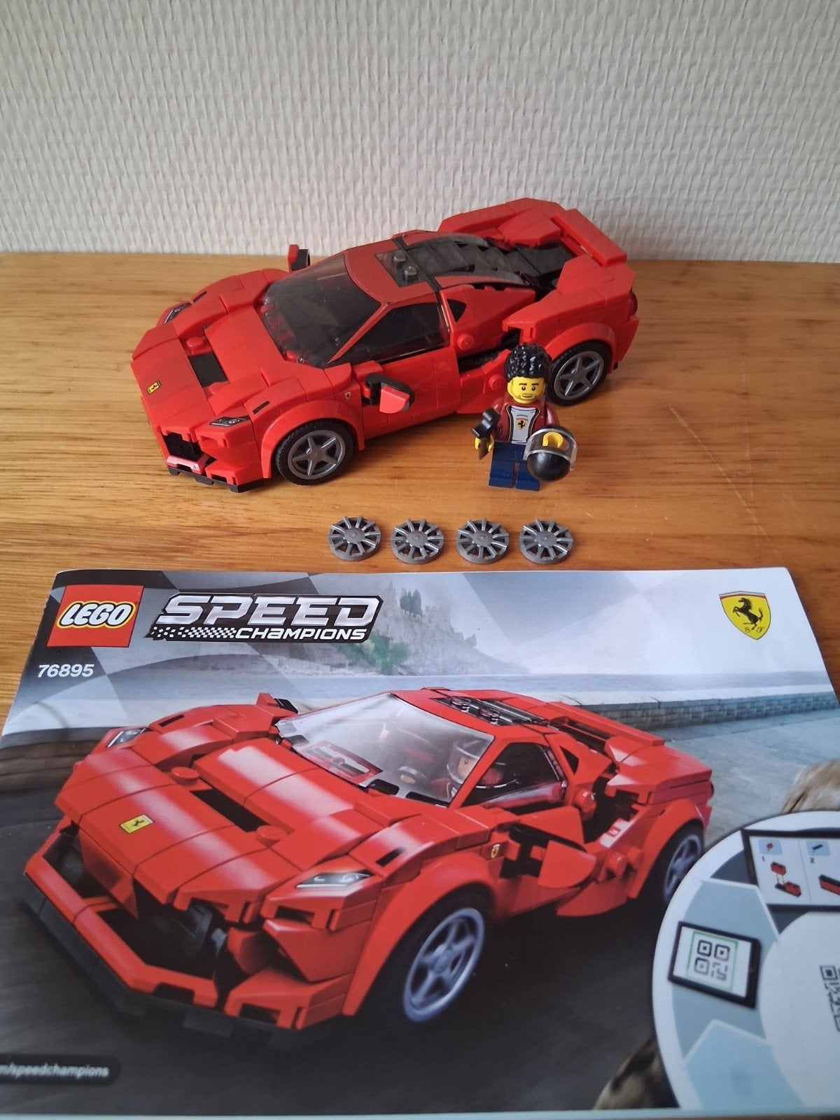LEGO Speed Champions 76895 - Ferrari F8 Tributo complete set, Lego, Ophalen of Verzenden, Zo goed als nieuw, Compleet
