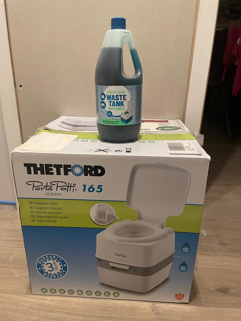 Thetford Porta Potti 165 draagbaar toilet + vloeistof, Ophalen, Nieuw