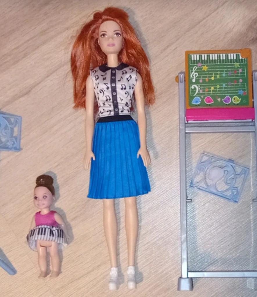 Barbie muziekdocent, Ophalen, Gebruikt, Barbie