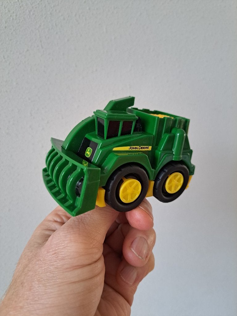 John Deere dumptruck, Mega Bloks, kunststof 10x6x7cm, Ophalen of Verzenden, Gebruikt