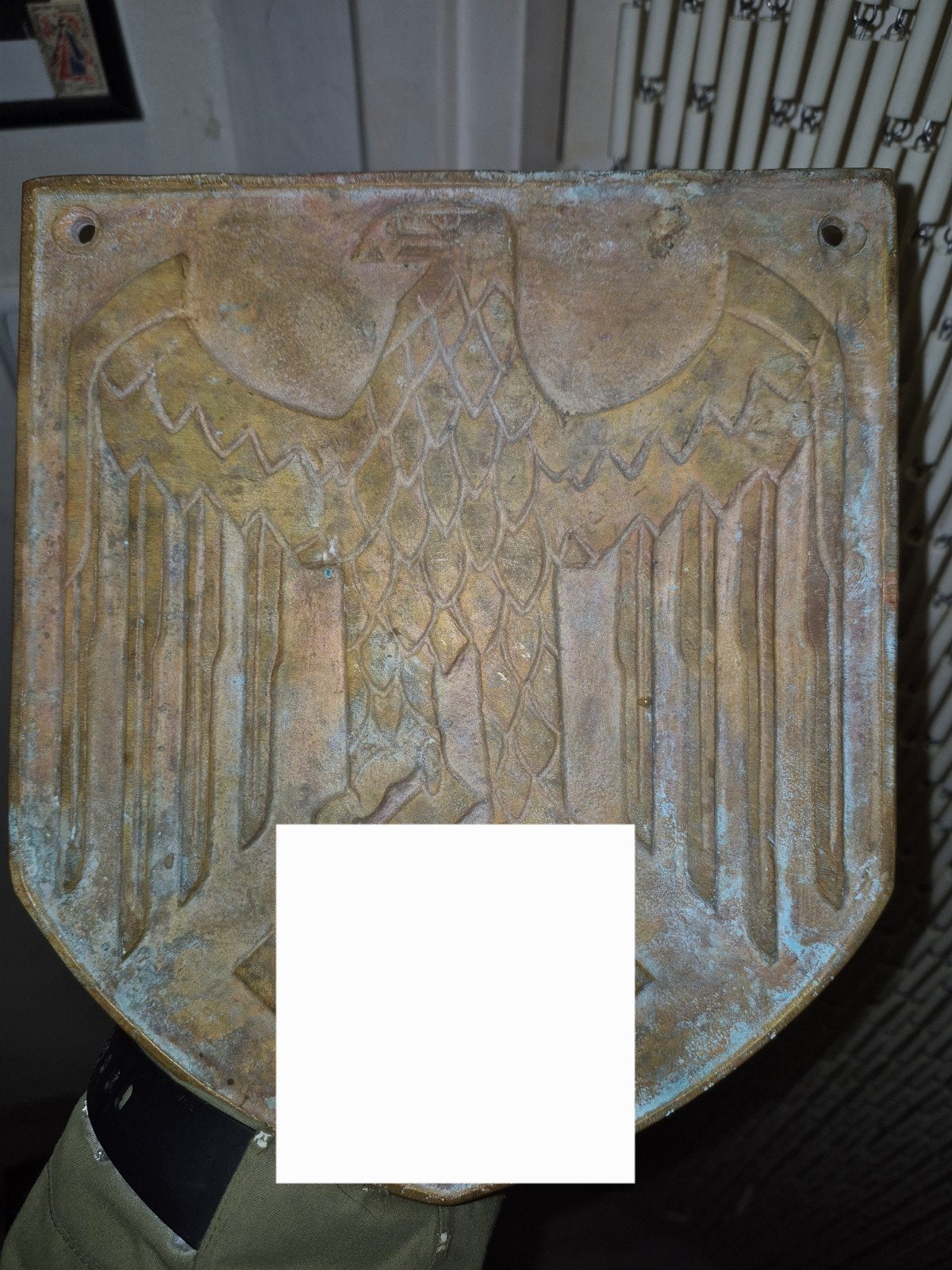 Vintage Duitse Adelaar Muurdecoratie - Metaal, Metaal, Gebruikt, Vintage, Decoratieobject
