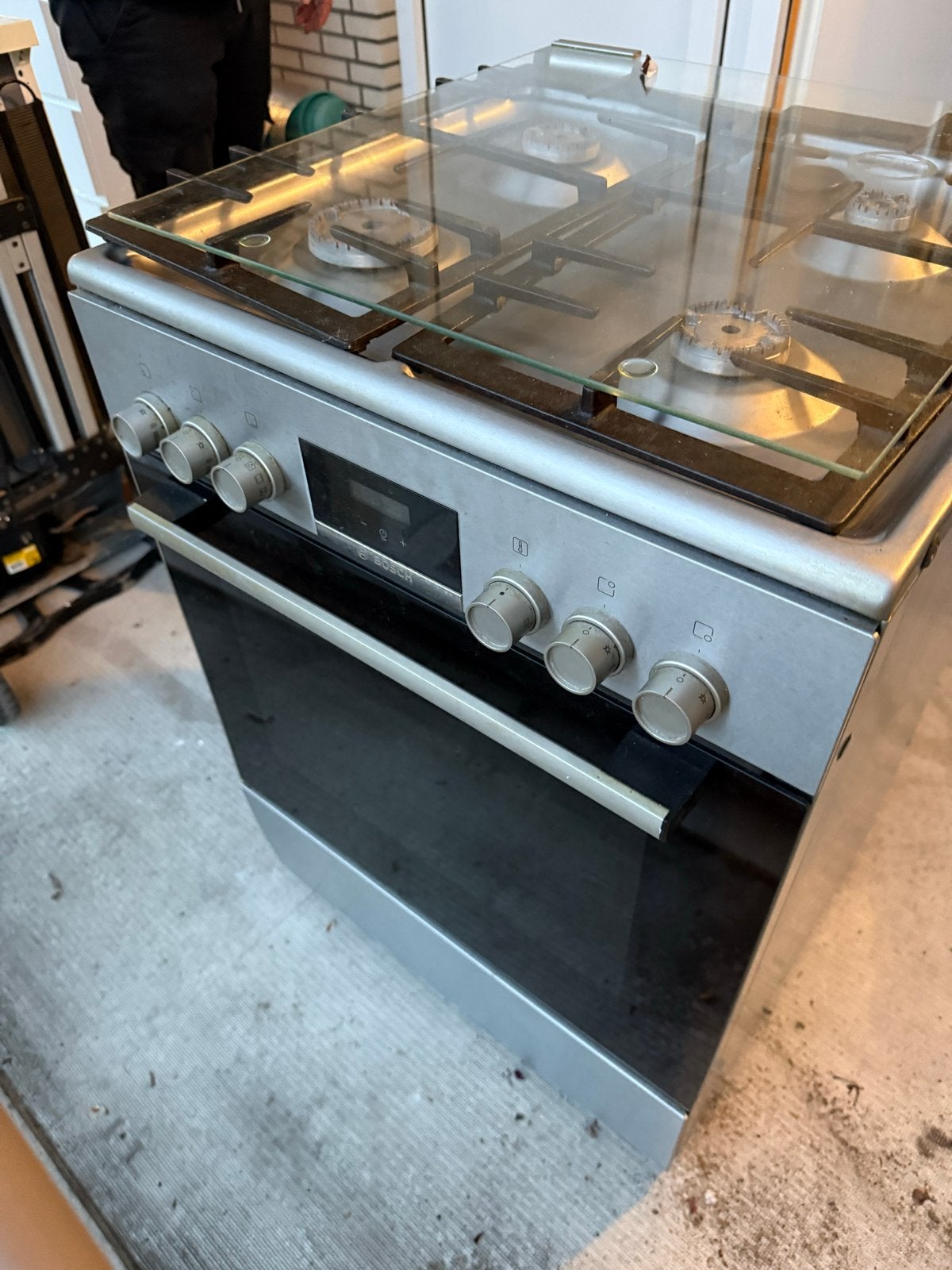 Bosch HXR39IE50N Gasfornuis met Oven, Witgoed en Apparatuur, Fornuizen, Ophalen, Hete lucht, 60 cm of meer, 4 kookzones