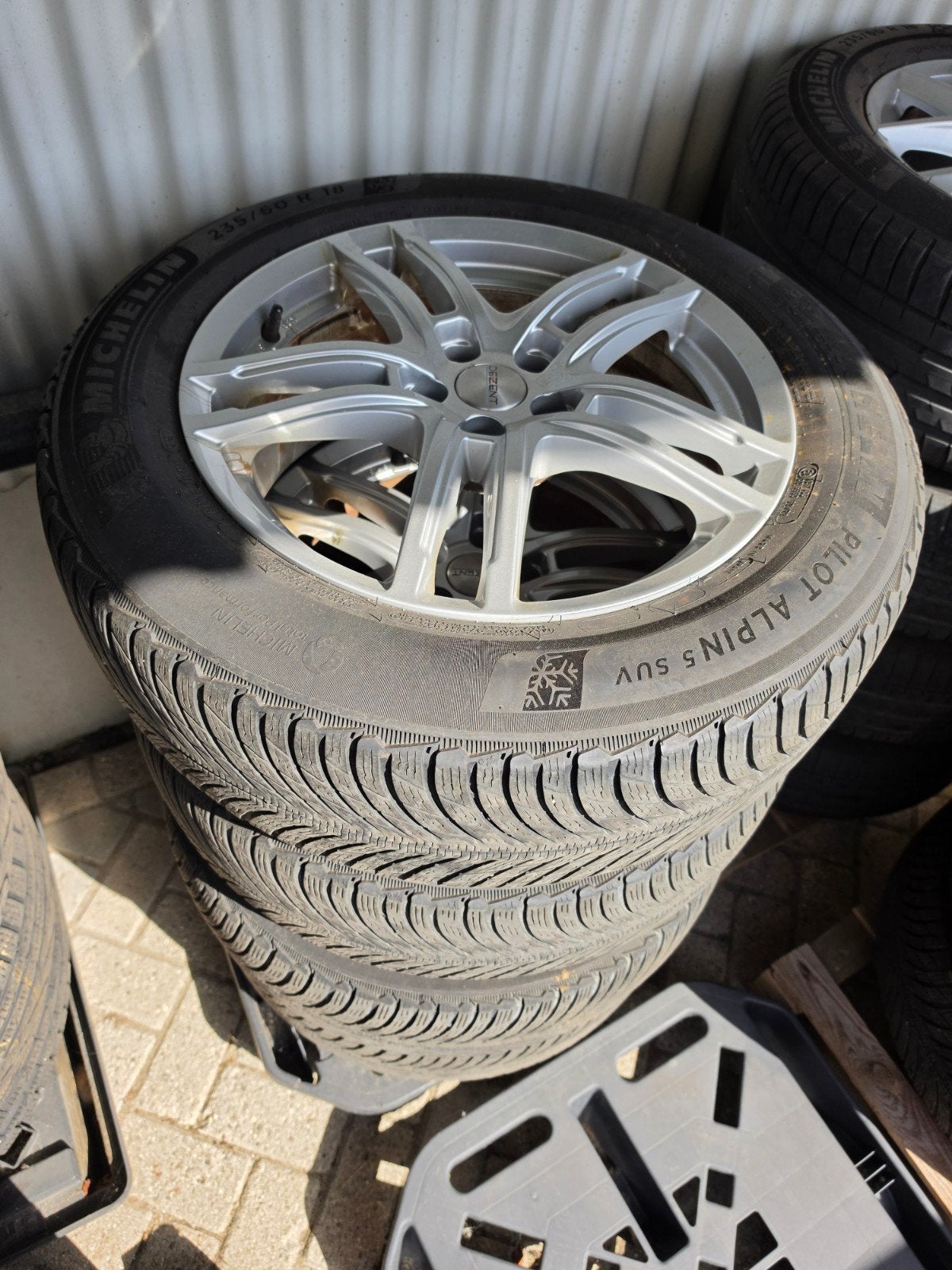 Volvo XC40 winterwielen met Michelin Pilot Alpin 5 SUV, Ophalen, 18 inch, Gebruikt, Banden en Velgen