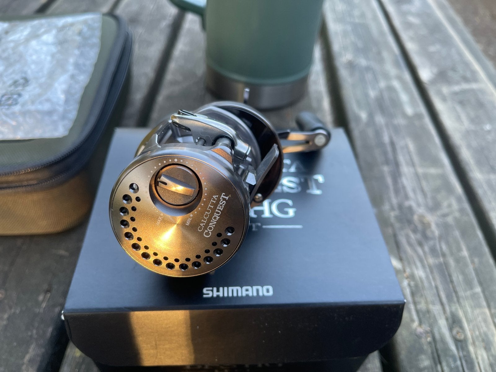 Shimano Calcutta BGS ZGAN, Ophalen of Verzenden, Zo goed als nieuw, Molen