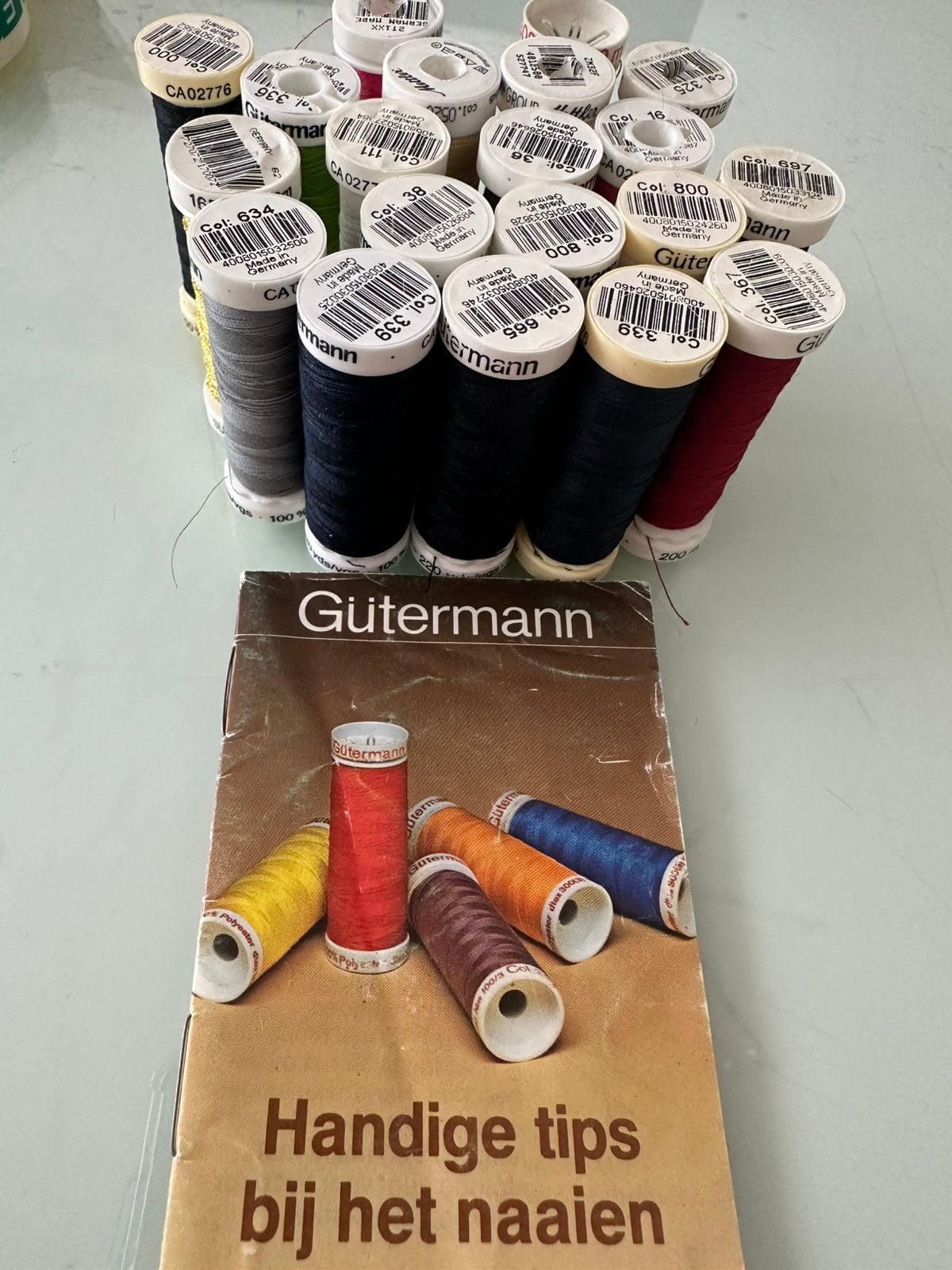Naaimachine gutermanngaren, Ophalen, Nieuw, Garen of Naald(en)