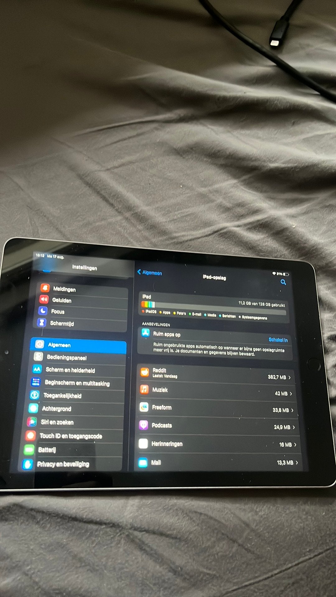 iPad 5 in nieuwstaat conditie, Computers en Software, Apple iPads, Apple iPad, Zwart, Nieuw, 128 GB