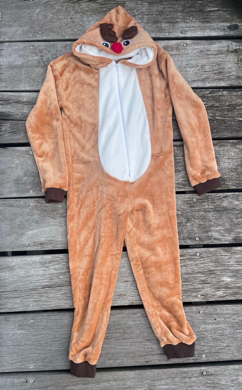 Rudolf het Rendier Onesie - Maat 146 - Nieuw - kerst, Ophalen of Verzenden, Nieuw, Jongen of Meisje, Nacht- of Onderkleding