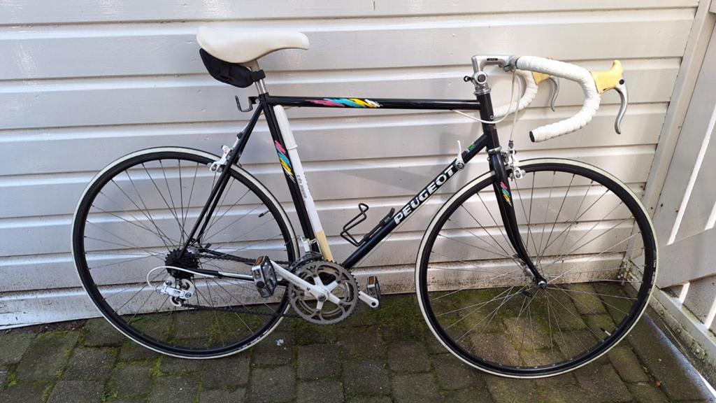 Vintage Peugeot racefiets met goed slot, 28 inch, Gebruikt, 53 tot 57 cm, Ophalen