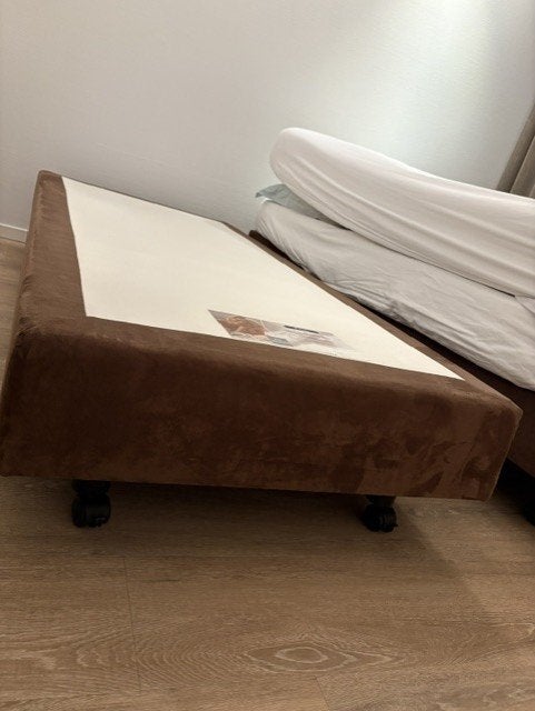 2 bodems te maken voor boxspring, Huis en Inrichting, Ophalen, 90 cm, Eenpersoons, Bruin