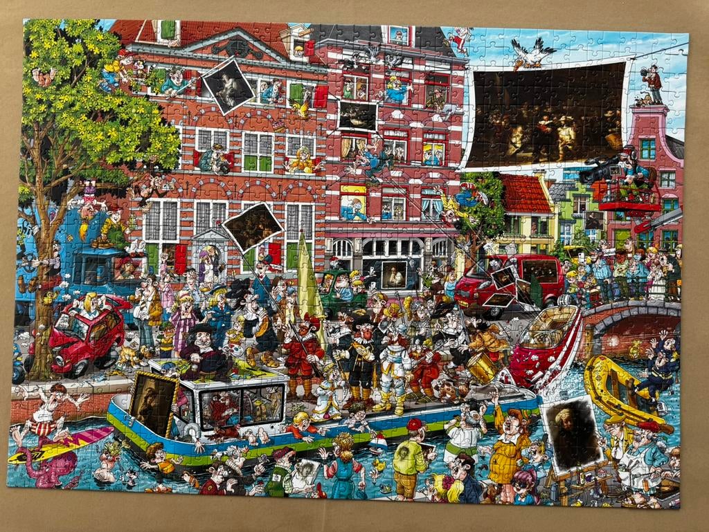 Puzzel thats life rembrandt, Ophalen