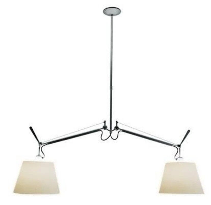 Artemide Tolomeo ZONDER KAPPEN, Ophalen, Zo goed als nieuw, Metaal of Aluminium