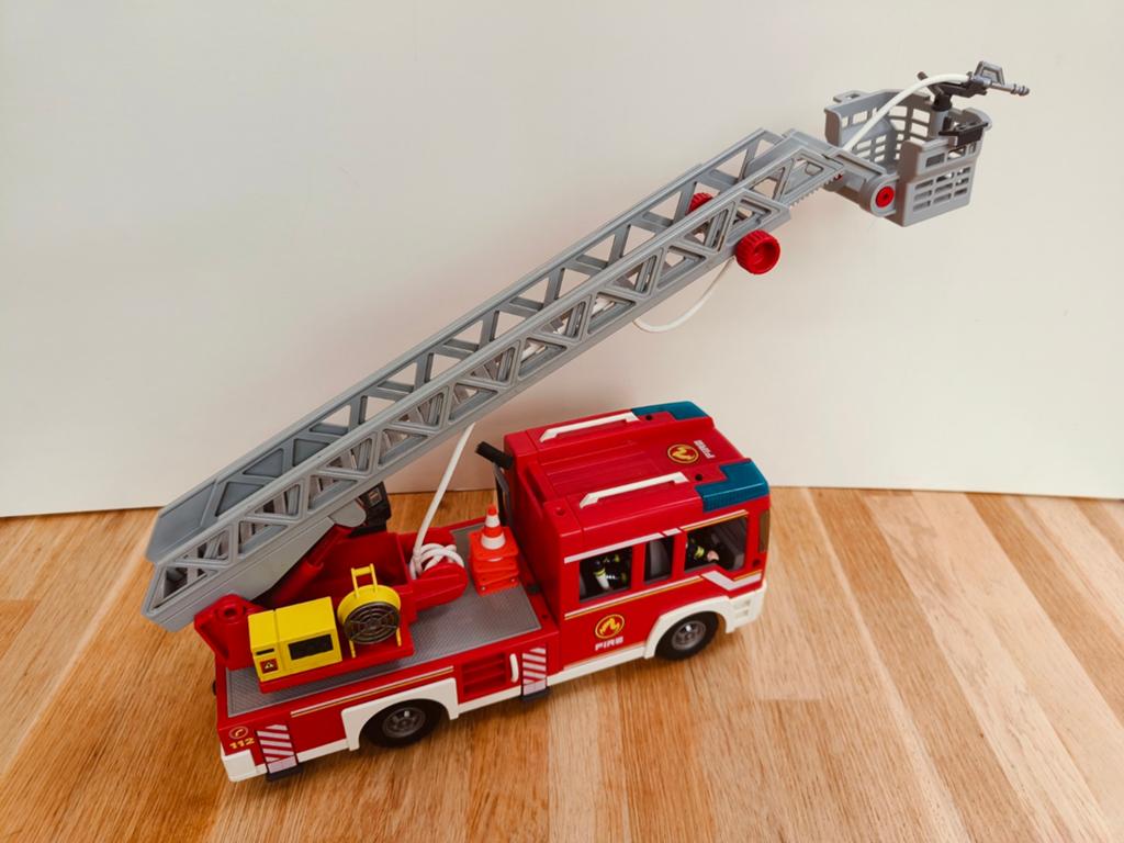 PLAYMOBIL City Action Brandweer ladderwagen (set 9463), Ophalen of Verzenden, Zo goed als nieuw, Complete set