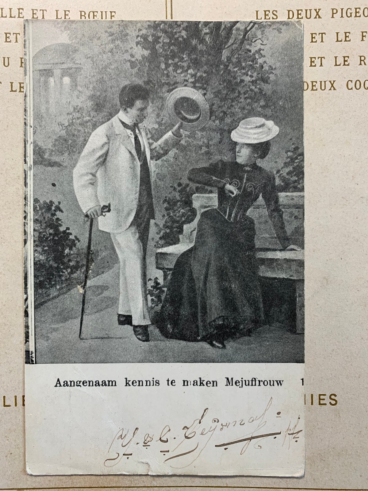 1903 Aangenaam kennis te maken - aan een militair (MC), Ophalen of Verzenden, Voor 1920, Gelopen, Overige thema's