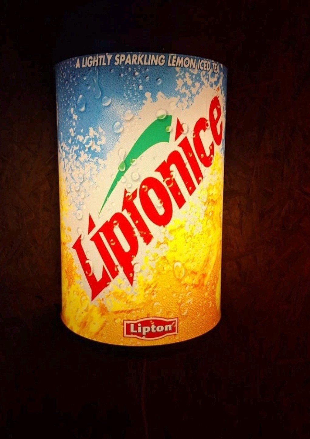 Lichtreclame neon liptonice, Ophalen of Verzenden, Zo goed als nieuw, Lichtbak of (neon) lamp