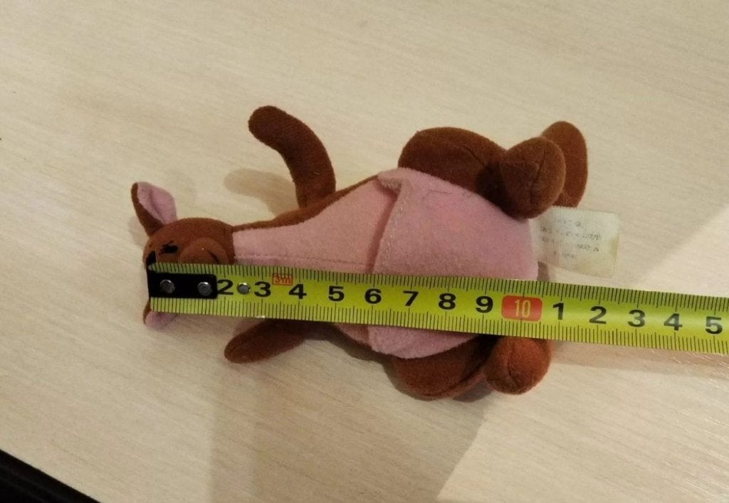 Knuffelbare kangoeroe knuffel, Overige typen, Ophalen of Verzenden, Zo goed als nieuw, Middelgroot (20 tot 80 cm)