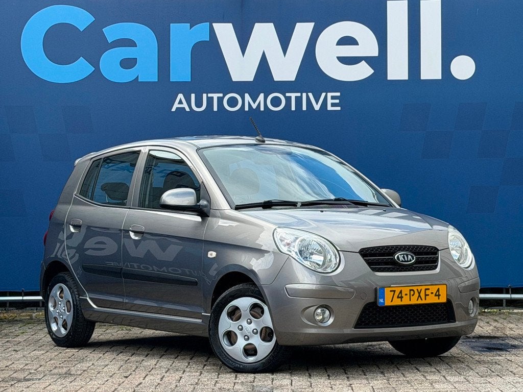 Kia Picanto 1.0 Seven |2e Eigenaar|DistributieV.V|Airco|Elek, Euro 5, Stof, Zwart, 4 cilinders