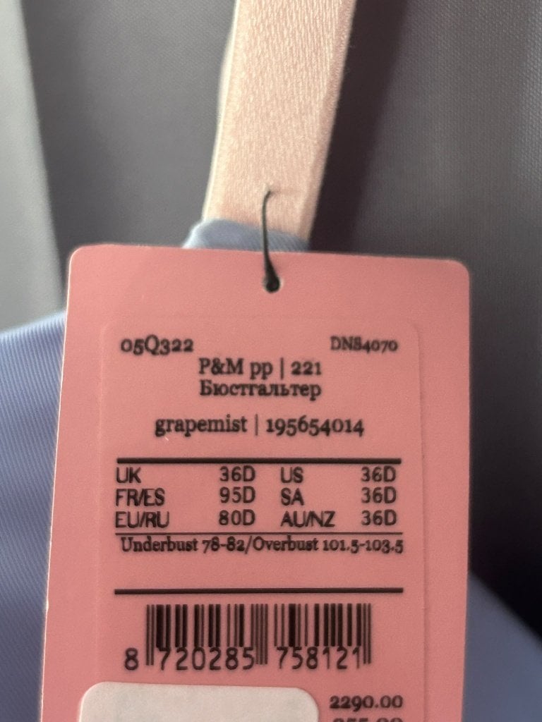 Hunkemöller P&M Bh Blauw - 80D, Hunkemöller, Ophalen of Verzenden, Blauw, BH