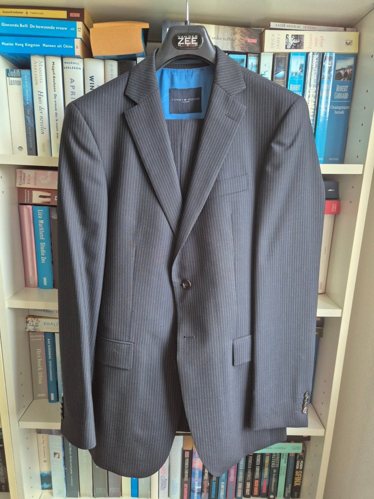 Tommy Hilfiger pak, Ophalen of Verzenden, Zo goed als nieuw, Blauw