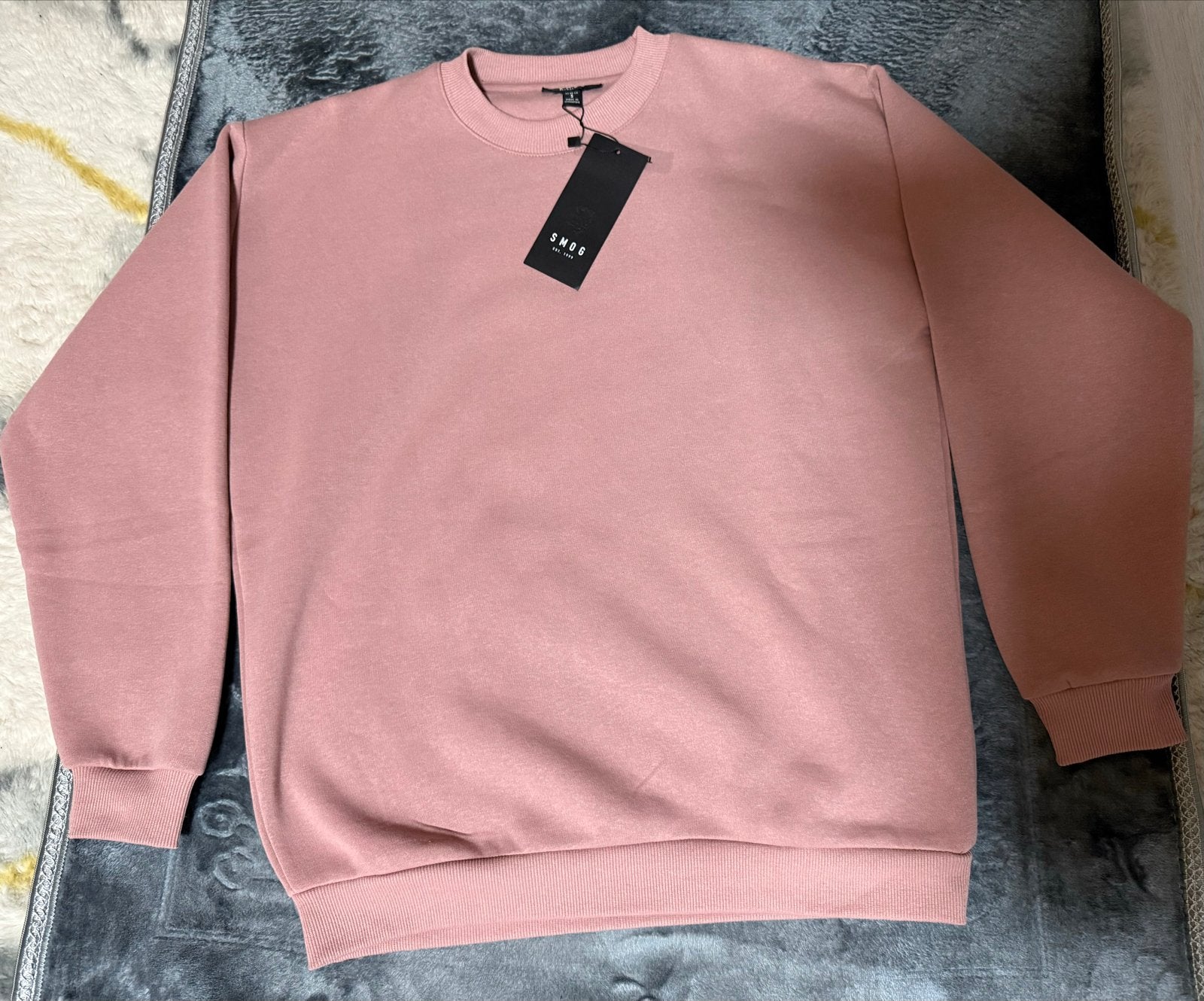 Roze Smog Relaxed Fit Sweatshirt Maat S, Ophalen of Verzenden, Nieuw