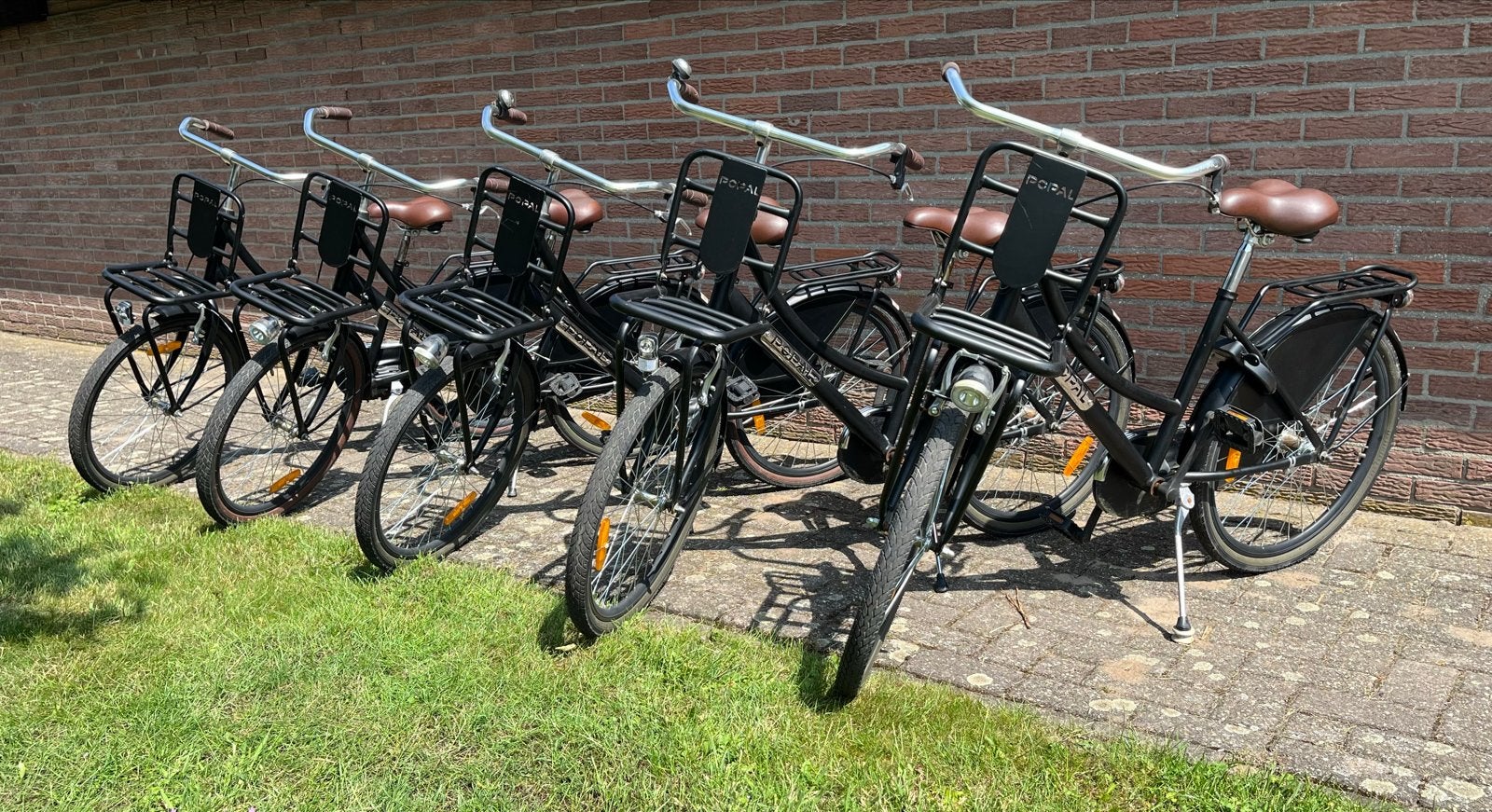 Gave meisjesfietsen, Ophalen, 24 inch, Handrem