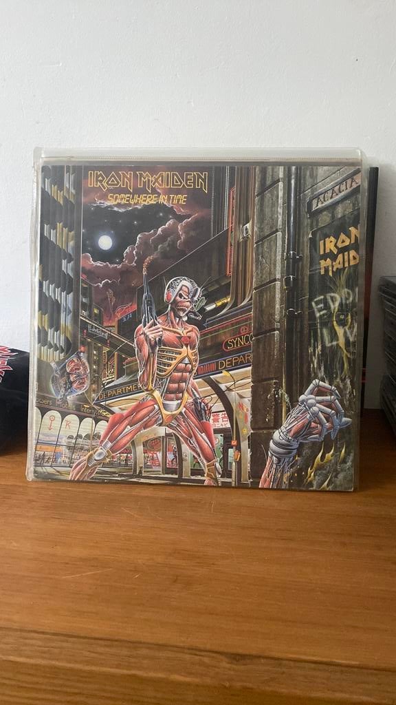 Lp iron maiden, somewhere in time, Ophalen of Verzenden, Zo goed als nieuw
