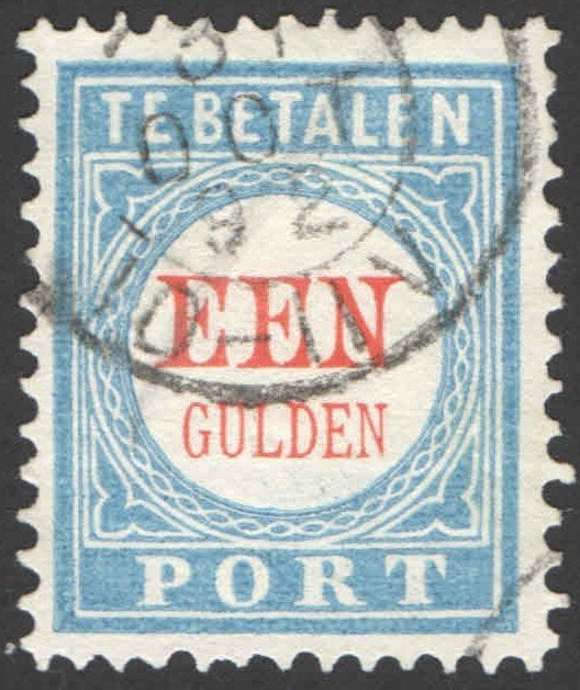 Nederland Port 12D Type I gestempeld 1881, Ophalen of Verzenden, T/m 1940, Gestempeld