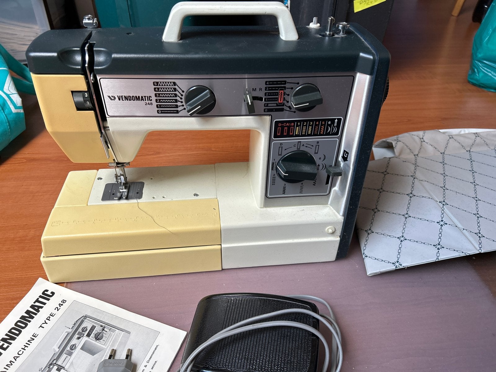 Vendomatic Naaimachine Type 248 - Vintage Model, Ophalen of Verzenden, Gebruikt, Naaimachine, Overige merken