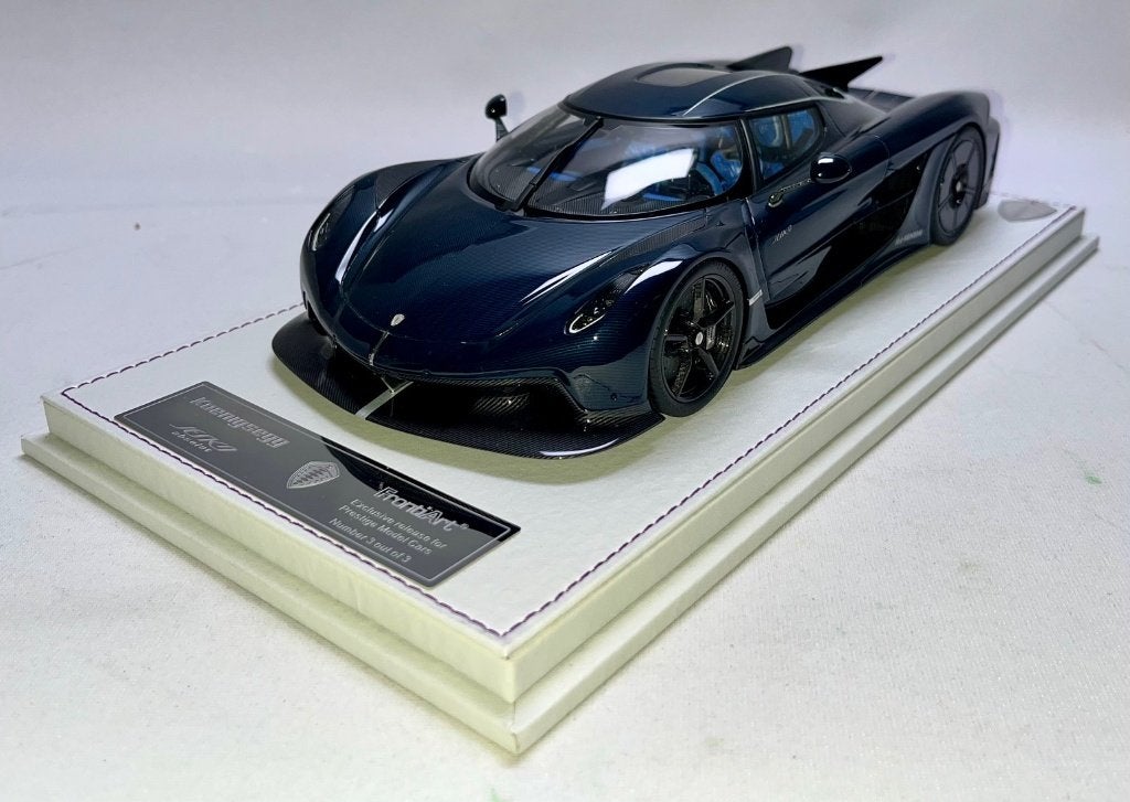 Koenigsegg Jesko Absolute 7273 Blue Carbon 1:18 FrontiArt