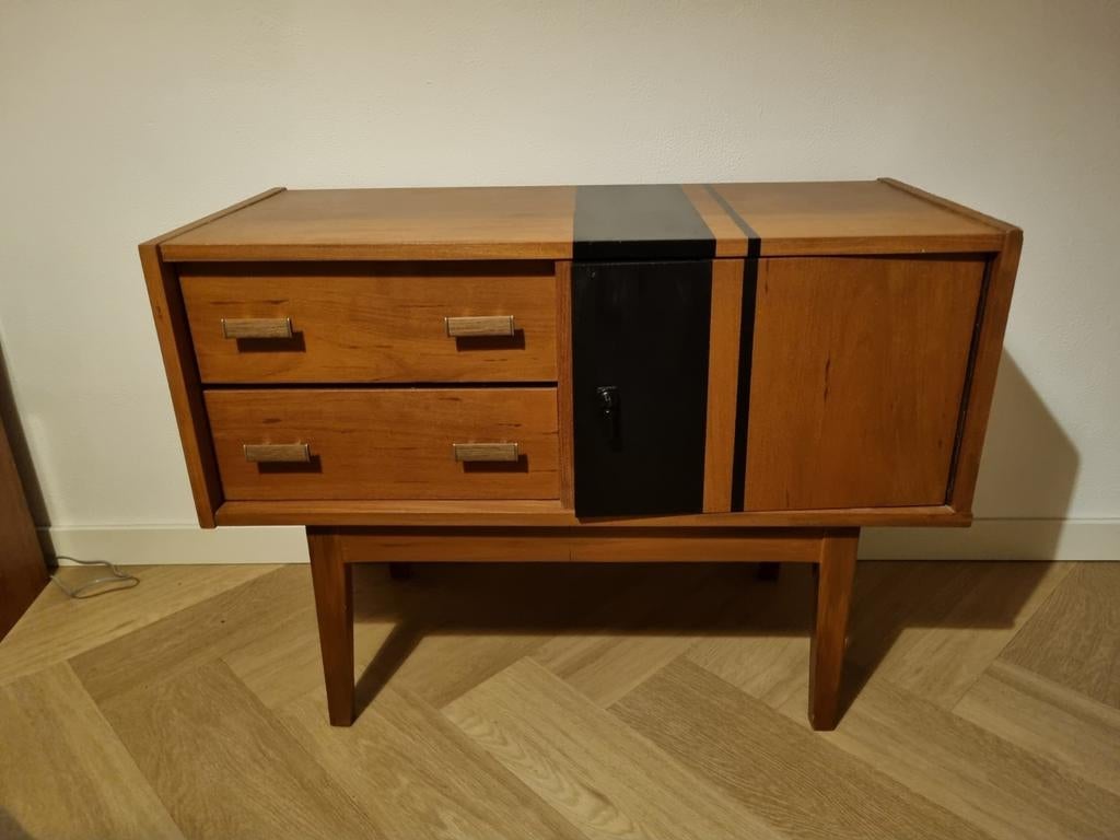 Vintage Meubel Platenspeler en opbergruimte, Ophalen