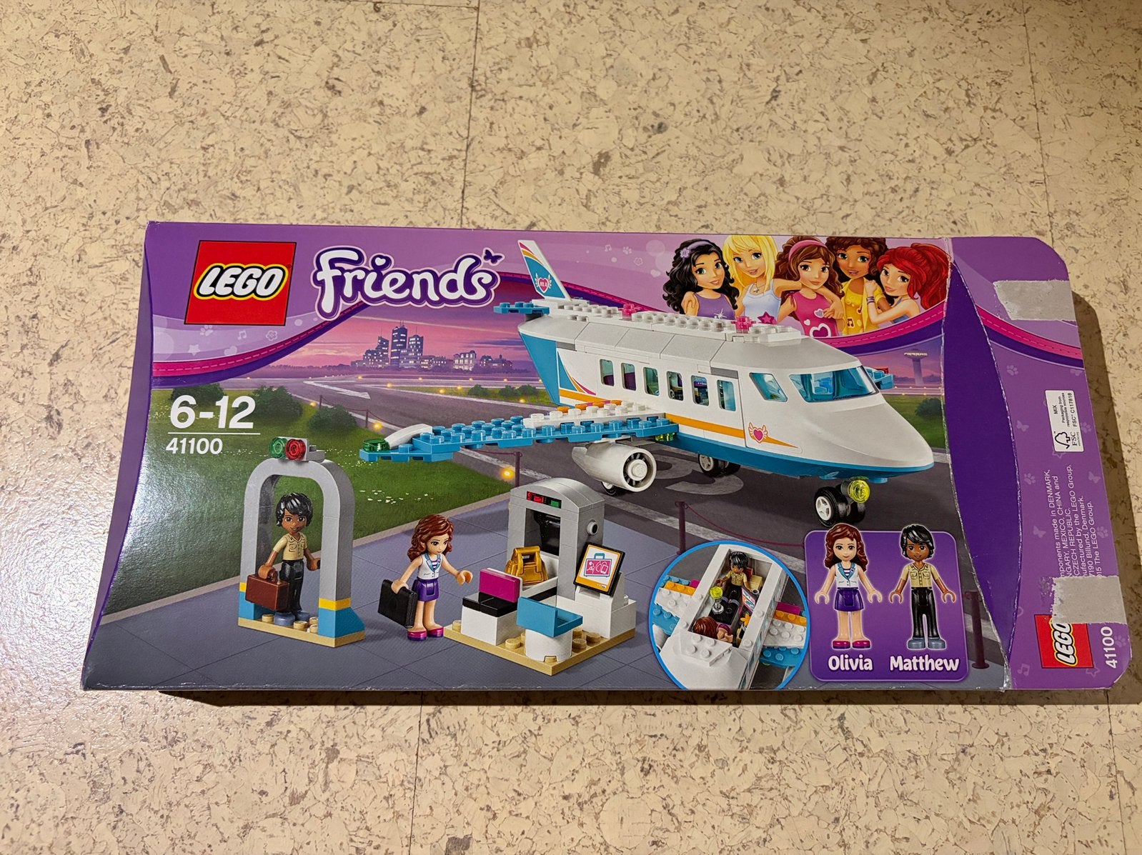 Lego friends Heartlake privéjet 41100, Gebruikt, Lego, Ophalen of Verzenden, Compleet