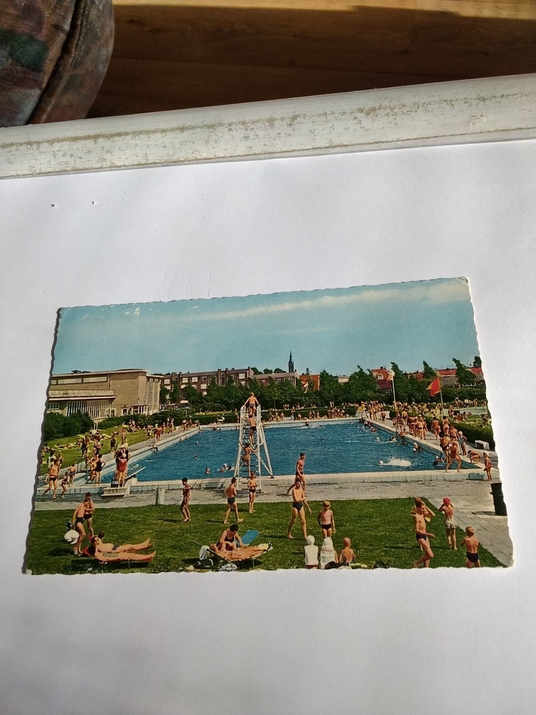 Oude ansichtkaart Vlaardingen Kolpa Bad - Gelopen, Ophalen of Verzenden