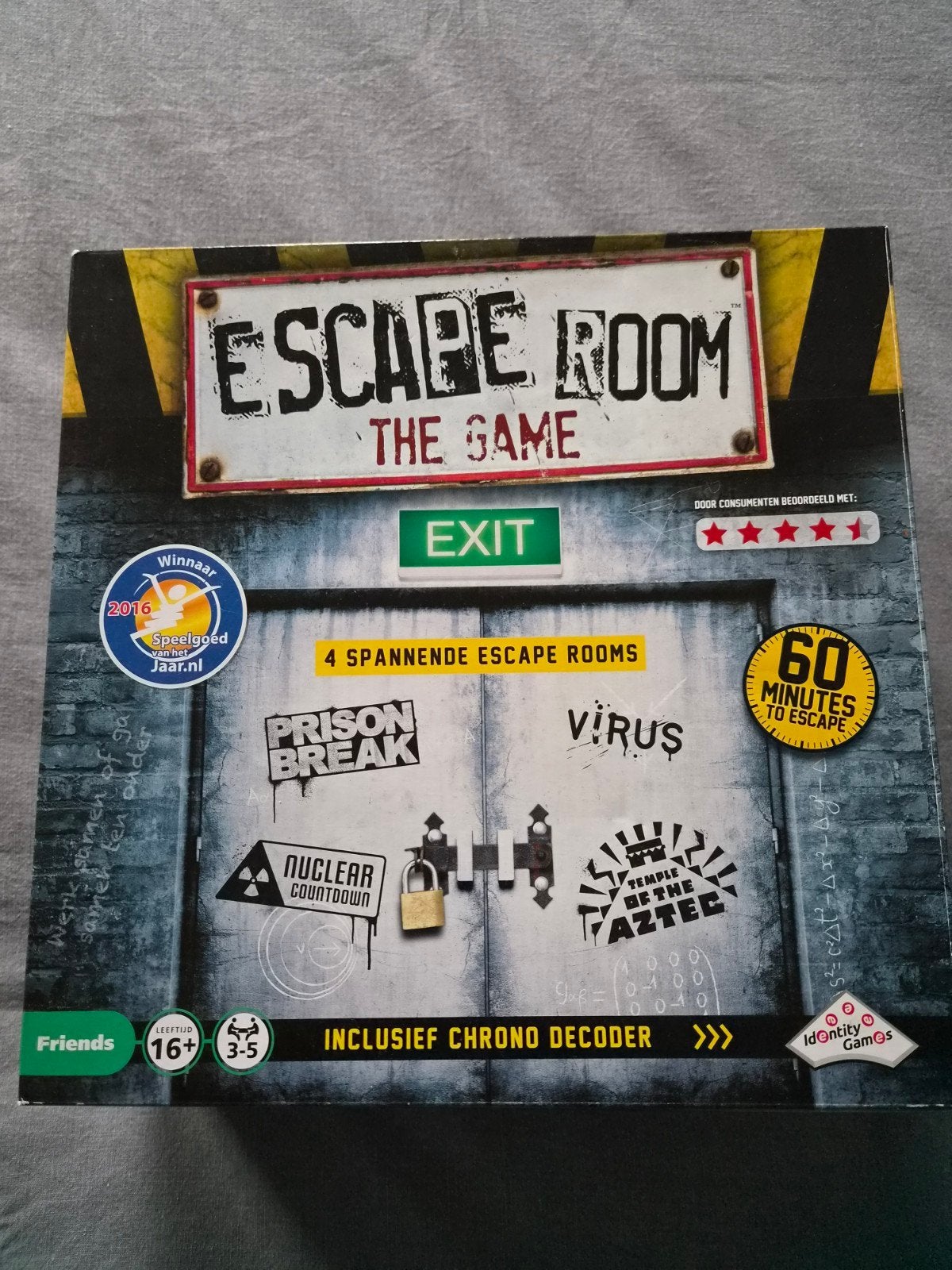 Escape Room The Game - 4 spannende escape rooms, Ophalen of Verzenden, Zo goed als nieuw