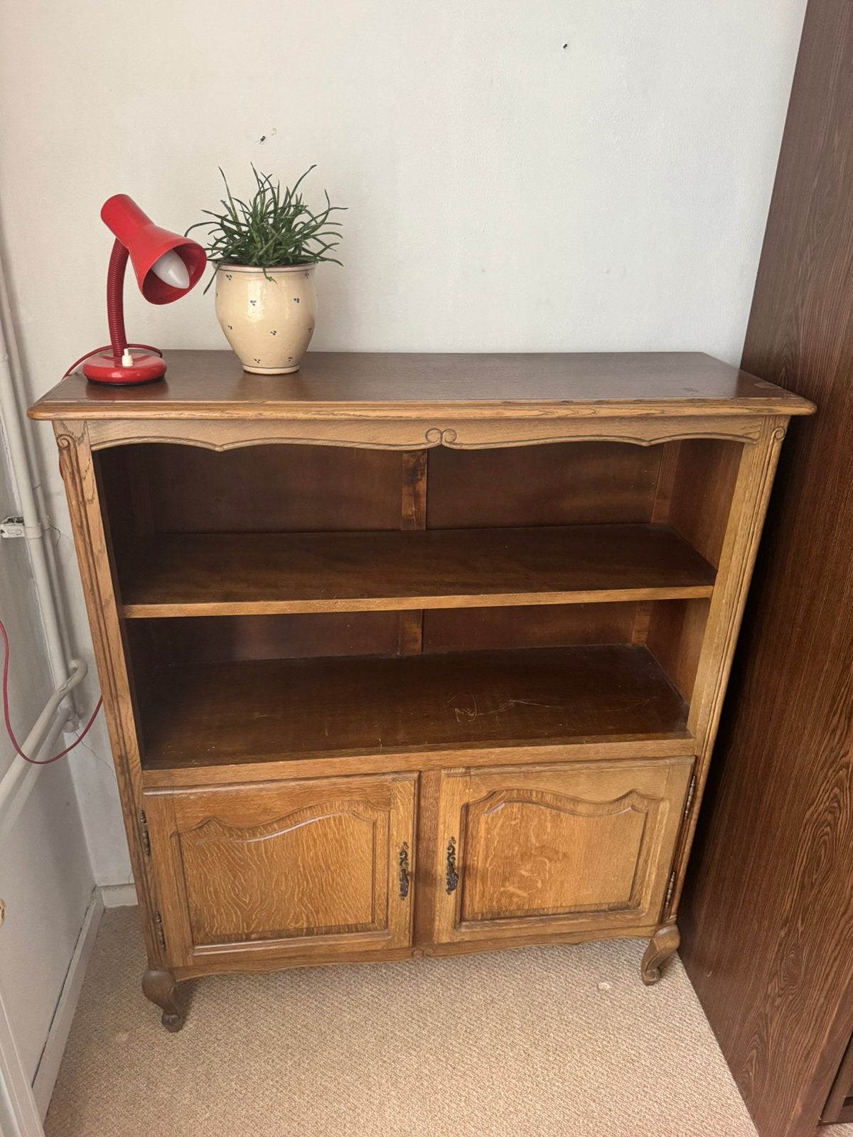 Vintage Queen Anne kast – brocante wandkast/buffetkast, Ophalen, Gebruikt