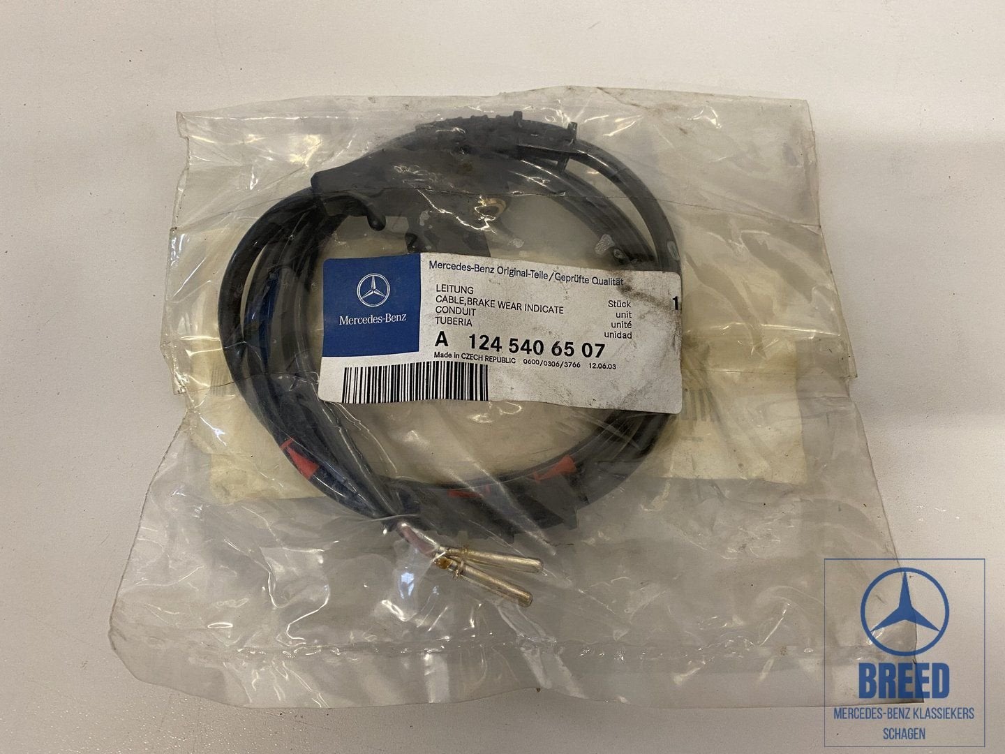 NOS remslijtagesensor rechts voor Mercedes-Benz W124 4-Matic, Auto-onderdelen, -, Nieuw, Ophalen of Verzenden, -