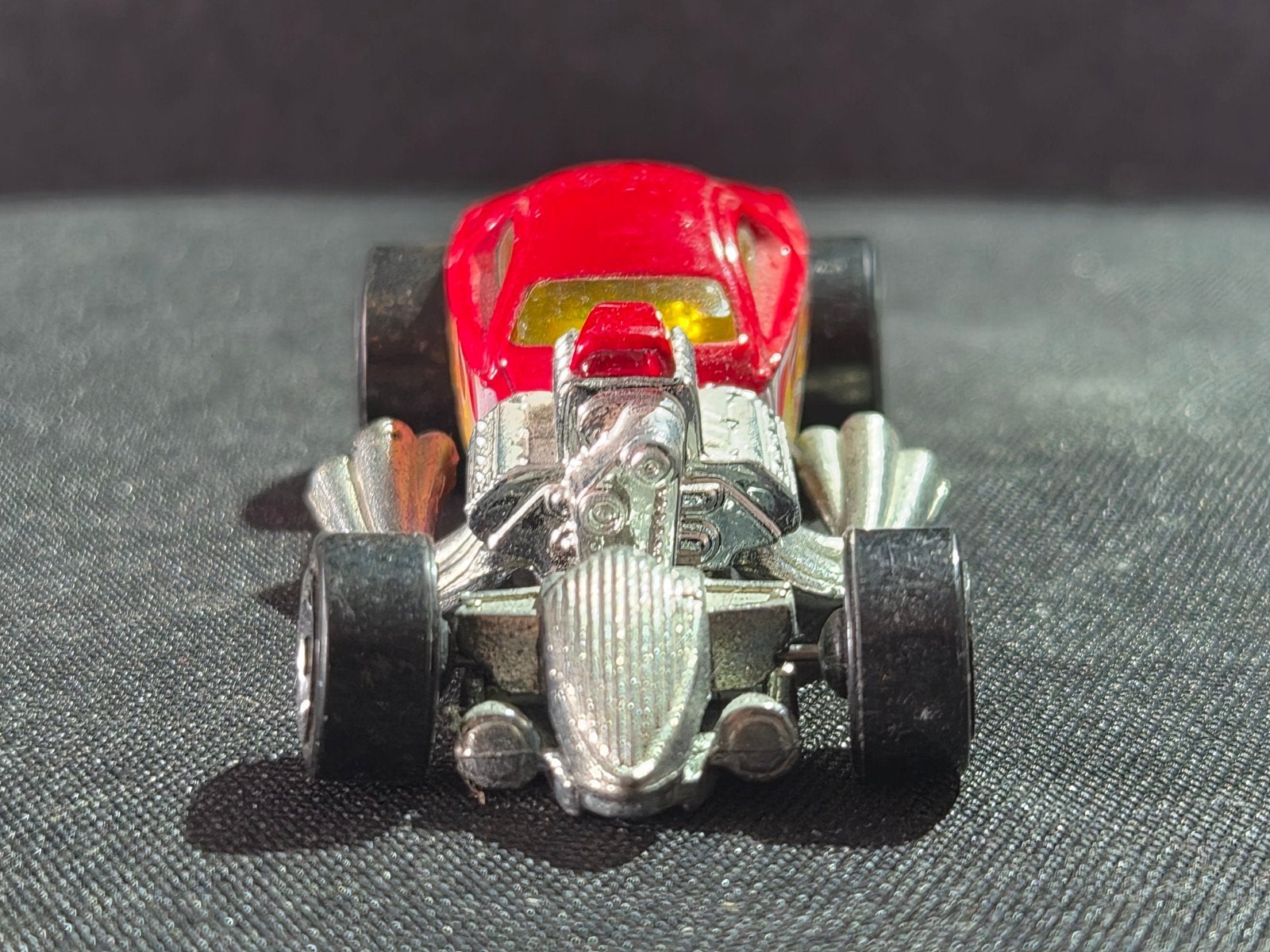 Hot Wheels 1/4 Mile Coupe 2002 - Rood met vlammen, Ophalen of Verzenden